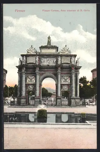 AK Firenze, Piazza Cavour, Arco triontale di S. Gallo