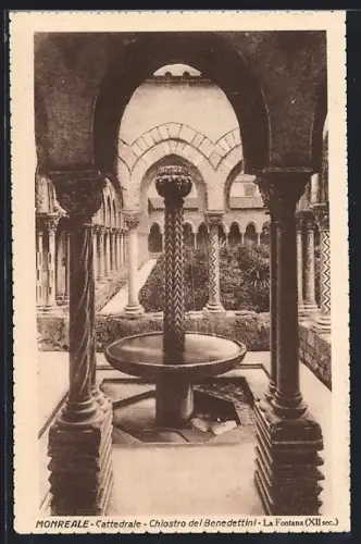 AK Monreale, Cattedrale, Chiostro del Benedettini, La Fontana