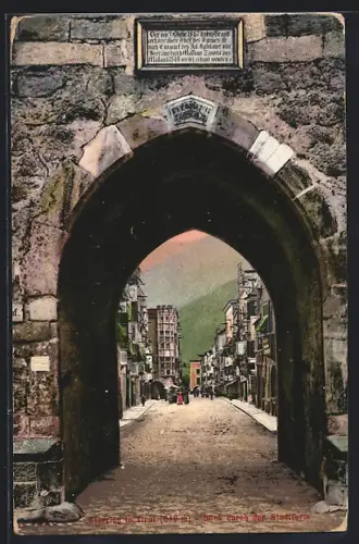 AK Vipiteno, Strassenpartie hinter Tordurchgang