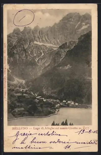 AK Belluno, Lago di Alleghe col Monte Civetta