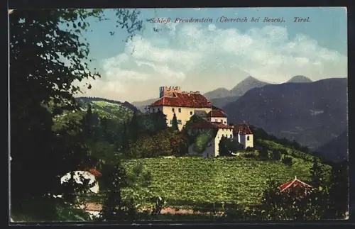 AK Überetsch bei Bozen, Schloss Freudenstein
