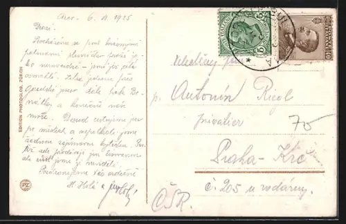 AK Arco, Partie mit Palmen & Mte. Stivo