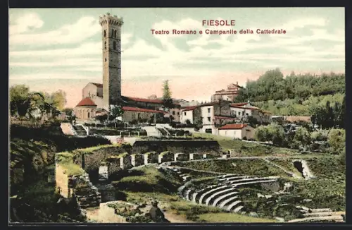 AK Fiesole, Teatro Romano e Campanile della Cattedrale