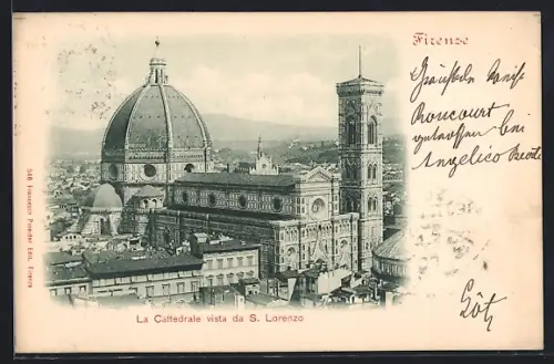 AK Firenze, La Cattedrale vista da S. Lorenzo