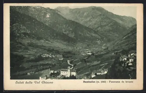 AK Mentoulles /Val Chisone, Panorama da levante