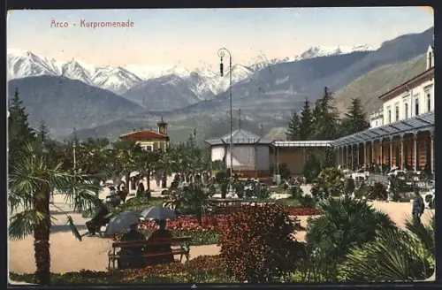 AK Arco, Partie an der Kurpromenade