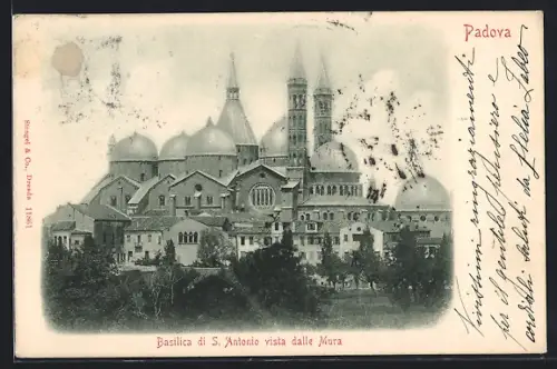 AK Padova, Basilica di S. Antonio vista dalle Mura