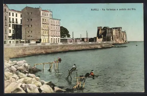 AK Napoli, Via Partenope e castello dell` Ovo