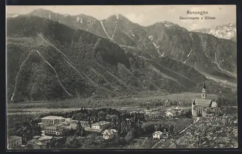 AK Roncegno, Stabilimento e Chiesa