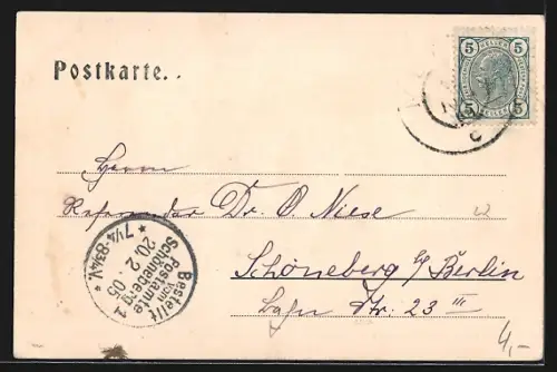 AK Meran, Obermais, Ortsansicht vom Trappeinerweg