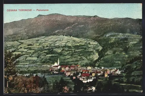 AK Cesana Torinese, Panorama mit Bergen