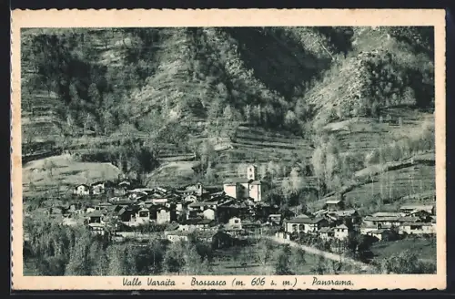 AK Brossasco, Gesamtansicht des Ortes