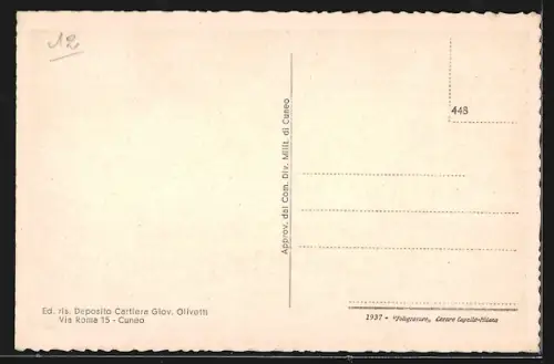 AK Brossasco, Gesamtansicht des Ortes