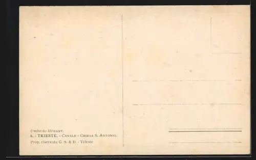 AK Trieste, Canale, Chiesa S. Antonio, Segelboote