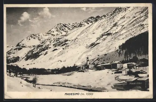 AK Madesimo, Panorama im Schnee