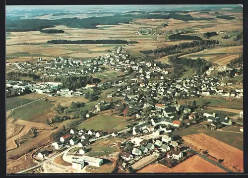 AK Regnitzlosau, Luftaufnahme des Ortes und Umgebung