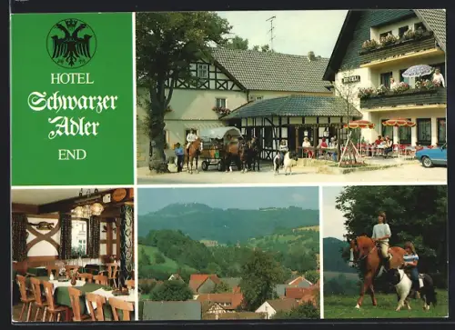 AK Staffelstein / Bayern, Hotel Schwarzer Adler im Ortsteil End