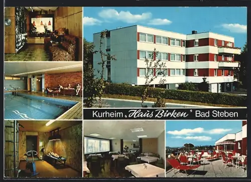 AK Bad Steben, Kurheim Haus Birken, Bes. Fam. Klier, Sudetenstrasse 12