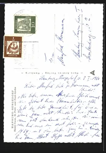 AK Hamburg-Bergedorf, St. Petri und Pauli-Kirche