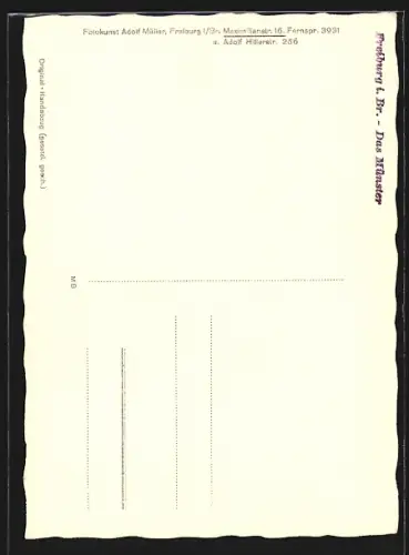 AK Freiburg i. Br., Das Münster, Innenansicht