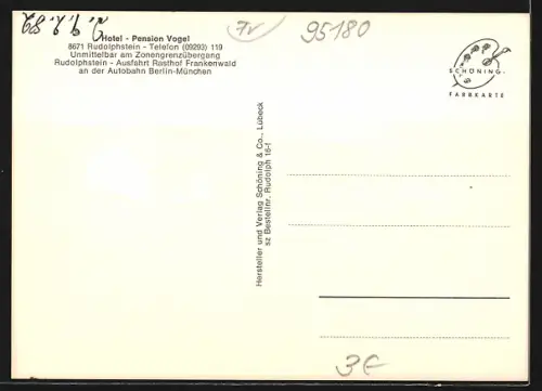 AK Rudolphstein, Hotel Pension Vogel