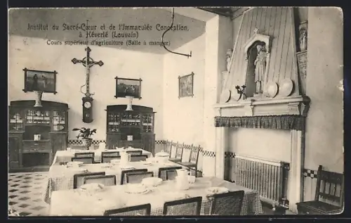 AK Héverlé /Louvain, Institu du Sacré-Coeur et de l`Immaculée Conception, Cours supérieur d`agriculture, Salle à manger