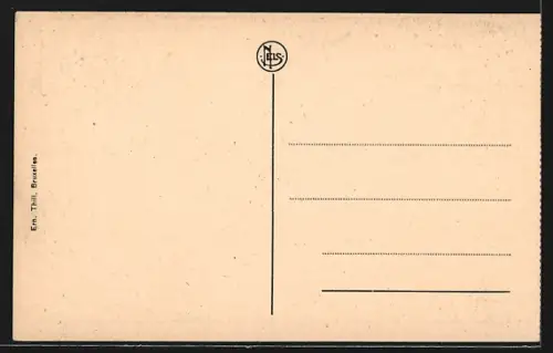 AK Louvain, Ruines vers le Vieux Marché