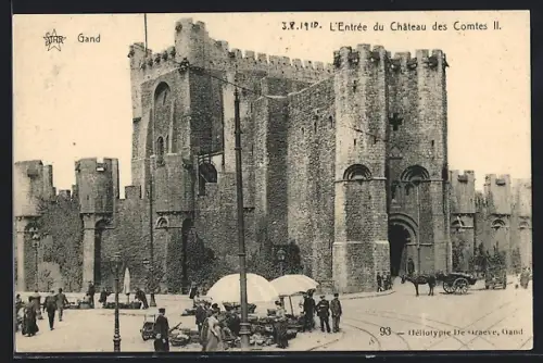 AK Gand, L`Entrée du Château des Comtes II.