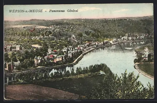 AK Wépion-s.-Meuse, Panorama Général