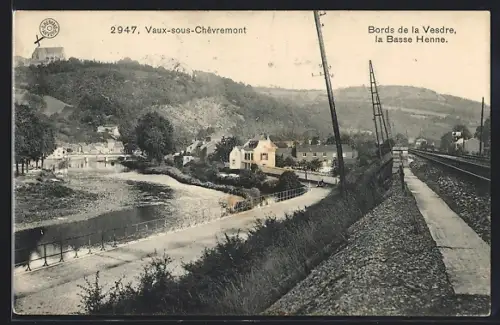 AK Vaux-sous-Chêvremont, Bords de la Vesdre, la Basse Henne