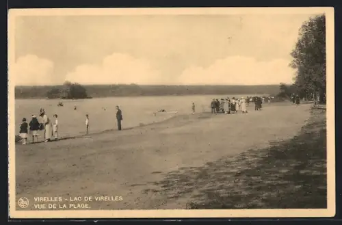 AK Virelles /Lac de Virelles, Vue de la Plage