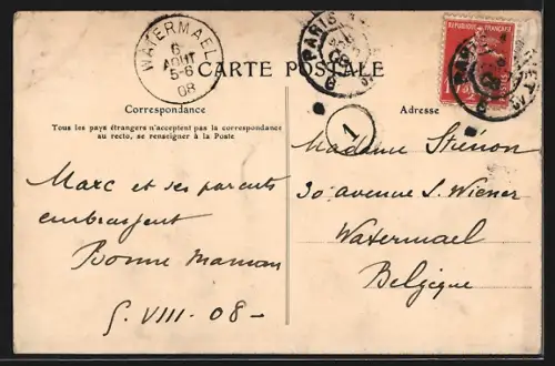 AK Hierges /Ardennes, Vue générale sur le Village et le Château