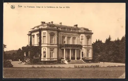 AK Spa, La Fraineuse, Siège de la Conférence de Spa en 1920