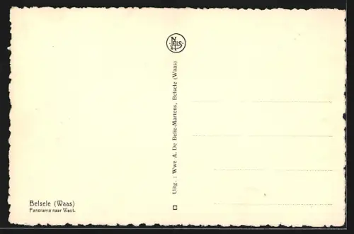 AK Belsele /Waas, Panorama naar West