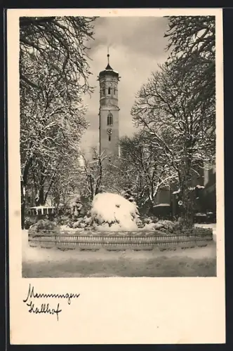 AK Memmingen, Hallhof im Winter