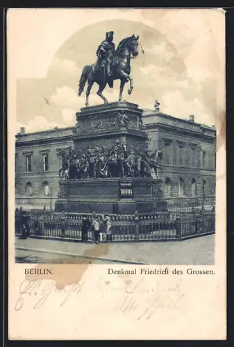 AK Berlin, Denkmal Friedrich des Grossen