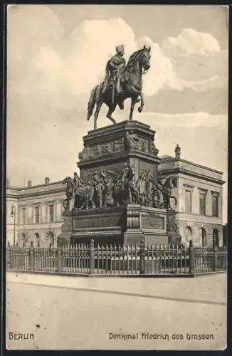 AK Berlin, Denkmal Friedrich des Grossen