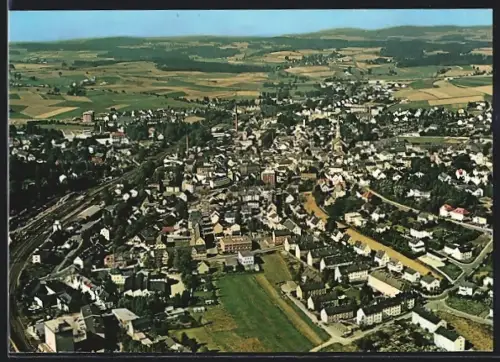 AK Münchberg, Gesamtansicht vom Flugzeug aus