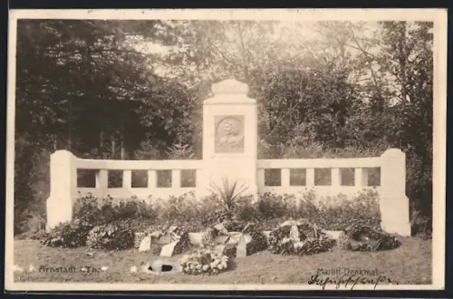 AK Arnstadt i. Th., Marlitt-Denkmal