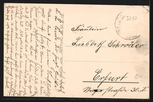 AK Arnstadt i. Th., Marlitt-Denkmal