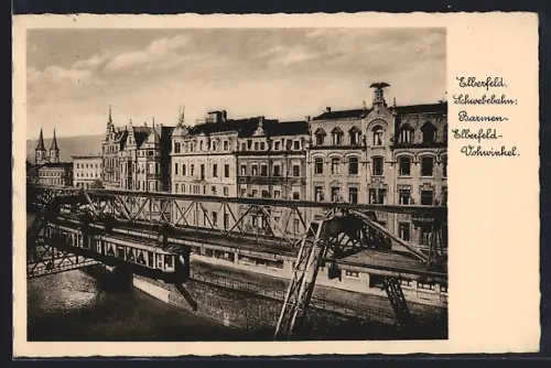 AK Elberfeld, Schwebebahn Barmen-Elberfeld