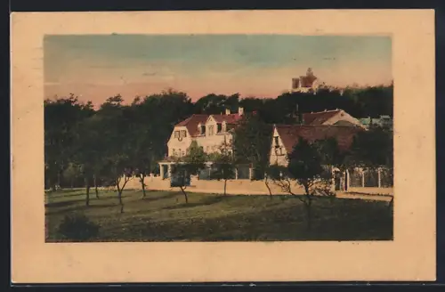 AK Boxdorf, Gasthaus Bahnweise-Baumwiese an der Dresden-Moritzburger Chaussee