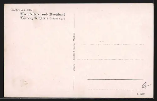 AK Meissen a. d. Elbe, Gasthaus Weinhaus Vincenz Richter, Historisches Jagdzimmer