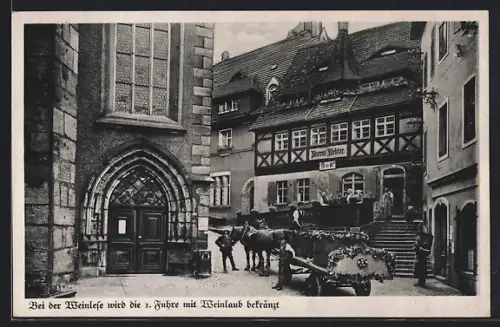 AK Meissen a. d. Elbe, Gasthof Weinstube Vincenz Richter