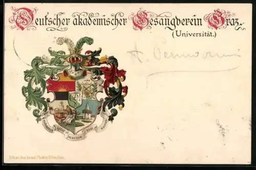 AK Graz, Studentenwappen Deutscher akademischer Gesangverein
