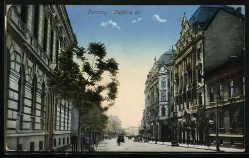 AK Pozsony, Stefánia ut., Strassenpartie