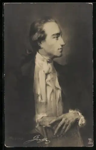 AK Portrait des Dichters Goethe
