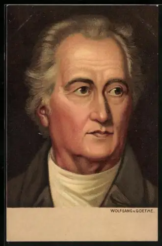 Lithographie Johann Wolfgang von Goethe im Portrait
