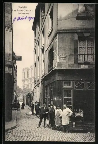 AK Paris, Rue Saint-Julien-le-Pauvre