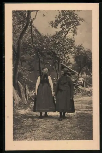 AK Steinmark / Spessart, Alte und neue Tracht